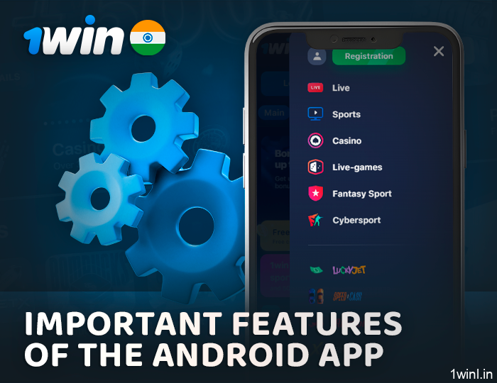 Android specifications for the 1Win app
