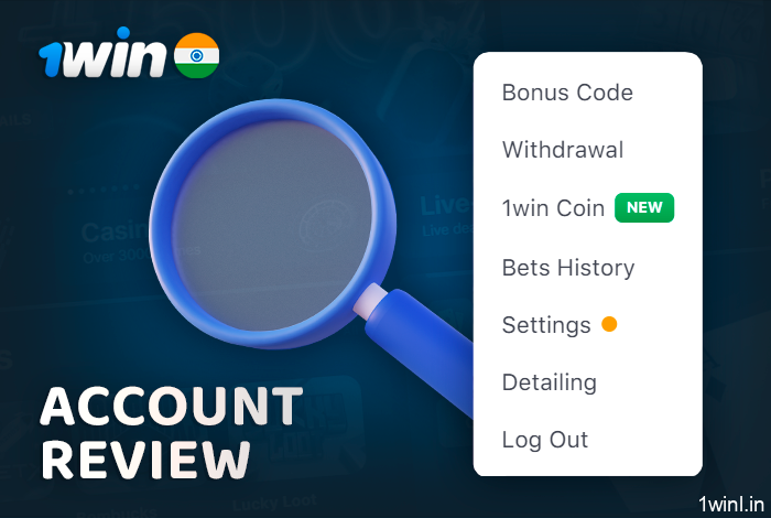 1Win account features - overview