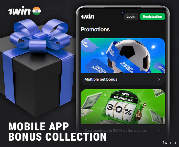 Bonuses for players of the 1Win mobile app from India