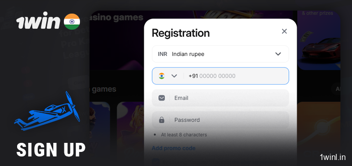 Create an account at 1Win Casino before playing Aviator online