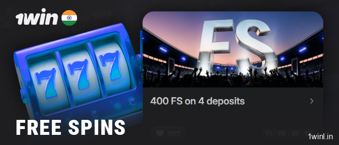 Free spin bonuses for playing at 1Win Casino