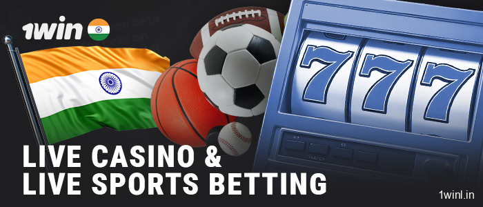 Live sports betting at 1Win and live casino games for Indians