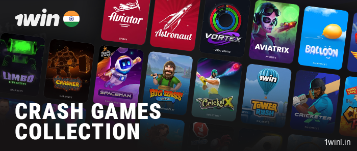 Crash game section at 1Win online casino