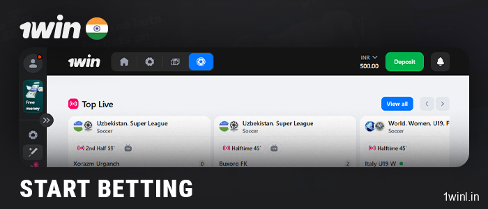Start placing bets at 1Win bookmaker after registration